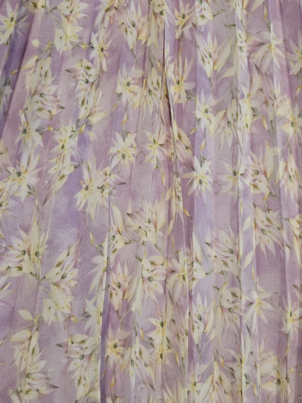 NWT Astr Pleated Midi Dress Size S Lavender Purple Floral Preppy Feminine - Picture 5 of 11